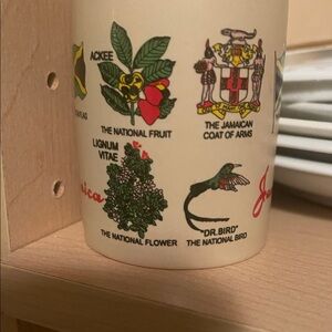 Jamaican Souvenir Mug with National Symbols